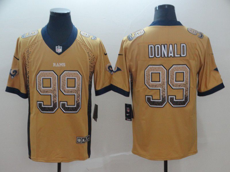 Men Los Angeles Rams #99 Donald Yellow Nike Drift Fashion Color Rush Limited NFL Jerseys->los angeles rams->NFL Jersey